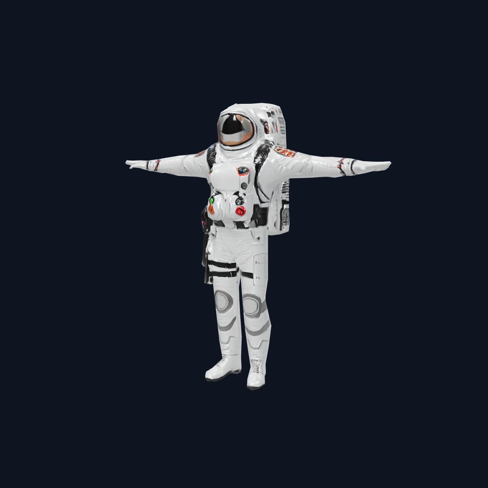 Astronaut Suit Model Pack for Space Simulations and Renderings